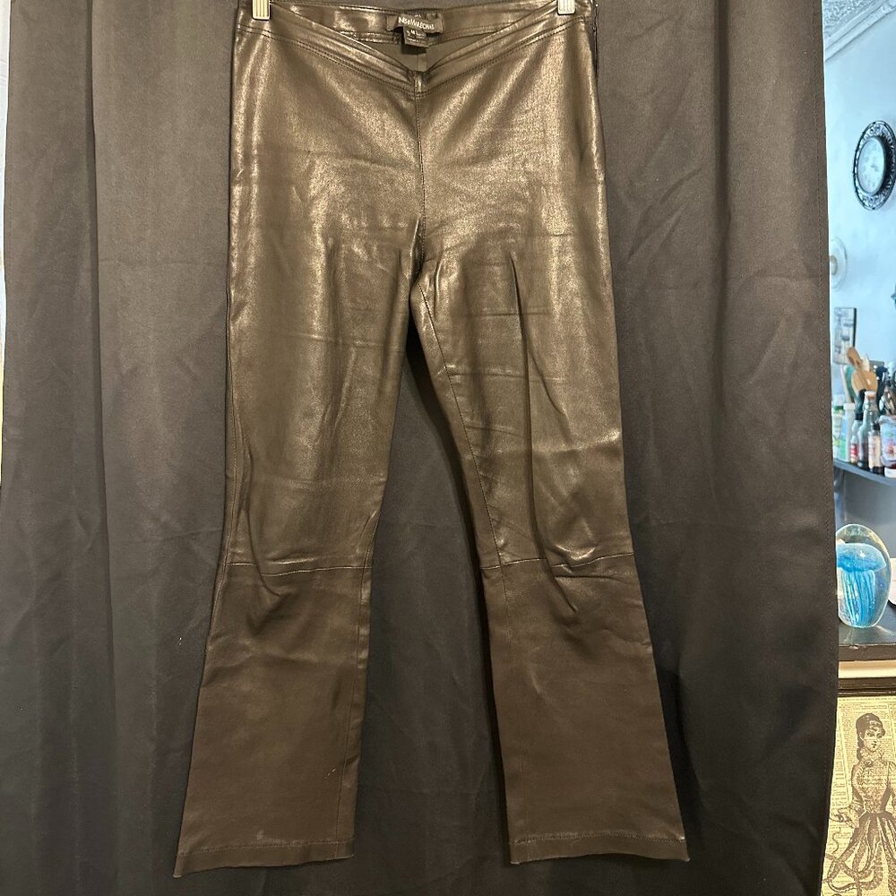 Ines & Marechal Black Leather Pants-Size 40